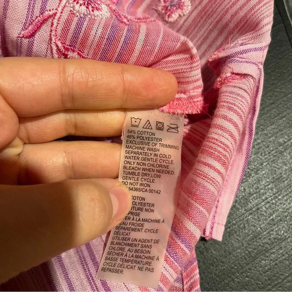 ALIA Women NWT Missy Sz 18 3/4 Sleeve Button Front Collared Career Shirt Stripes - Picture 9 of 11